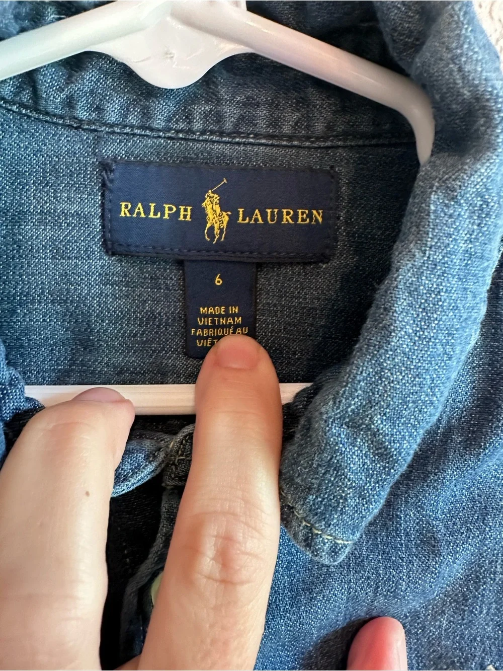 Ralph Lauren Indigo Denim Belted Shirt Dress